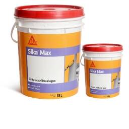 Pintura Latex Pared Interior Sika Sikamax Blanco Mate 18+4l