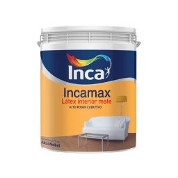 Pintura Latex Inca Incamax Pared Interiores Blanco Mate 20L