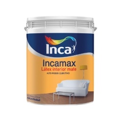 Pintura Latex Inca Incamax Pared Interiores Blanco Mate 4lts.