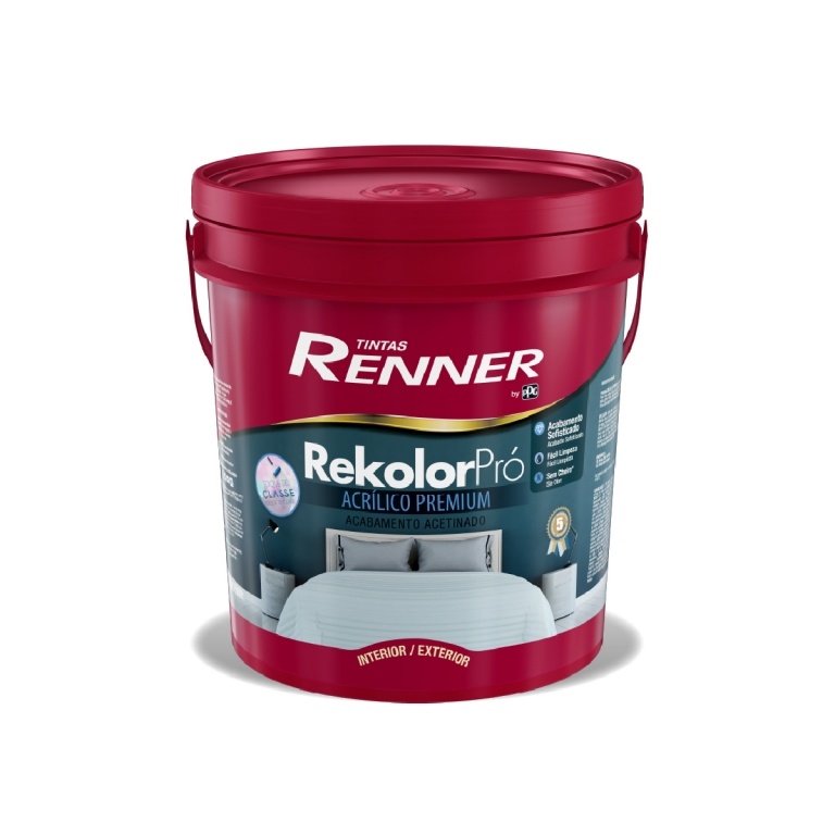 Pintura Rekolor Pro Satinada Renner Gtia 5 aos 18 lt