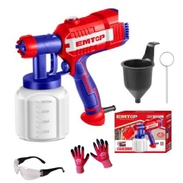 Pistola Para Pintura Emtop 450w 800ml con Pulverizador